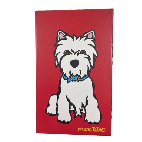 MARC TETRO PHONE CROSSBODY WRISTLET WESTIE RED WHITE TERRIER KAWAII COMES W BOX - Picture 15 of 16